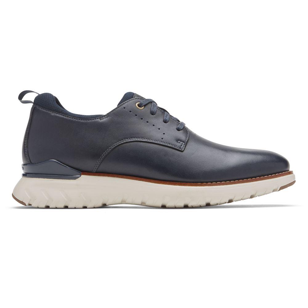 Rockport Total Motion Sport Plain Toe - Mens Oxfords - Blue - NZ (ZNE-291803)